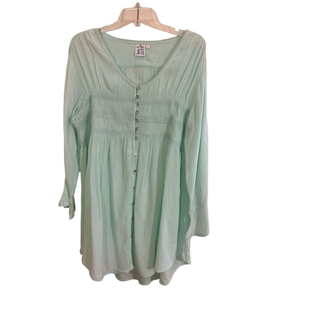 Parsley & Sage tunic dress light green sz large